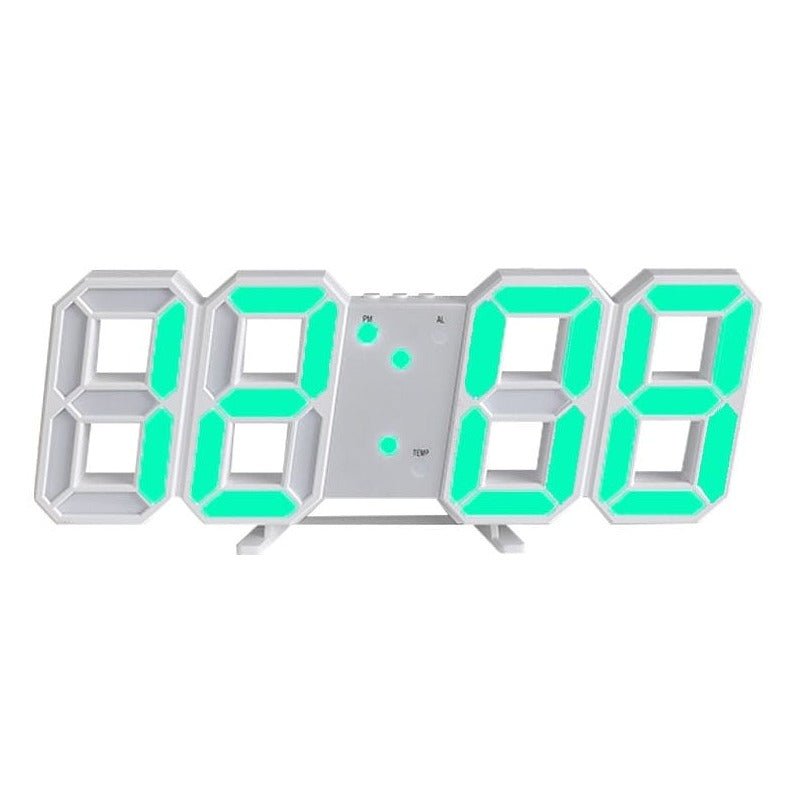 BowLift | Digital 3D LED Wall Clock – Modern Design with Dimming Function and Optimal Visibility