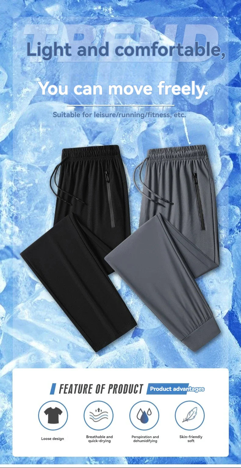 BowLift | High Elastic Ice Silk Casual Pants