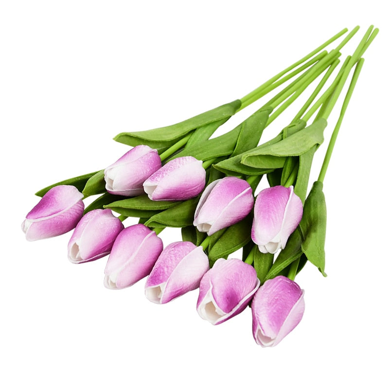 BowLift | Artificial Flower Bouquet with Tulips, Decoration (10 Pieces)