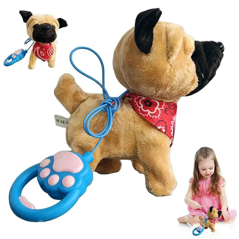 BowLift | Interdraft Plush Puppy Toy – Electronic Pet with Remote Control & Leash – Walking & Barking Dog for Kids