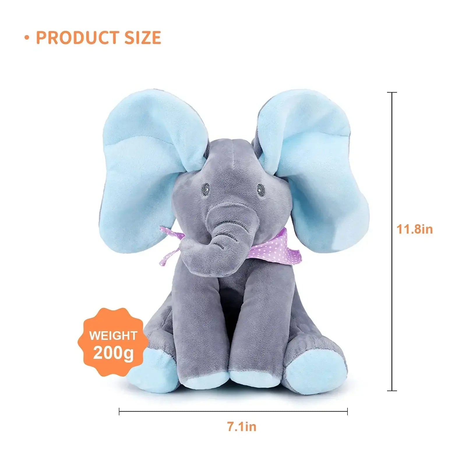 BowLift | Hide and Seek Elephant Plush Toy