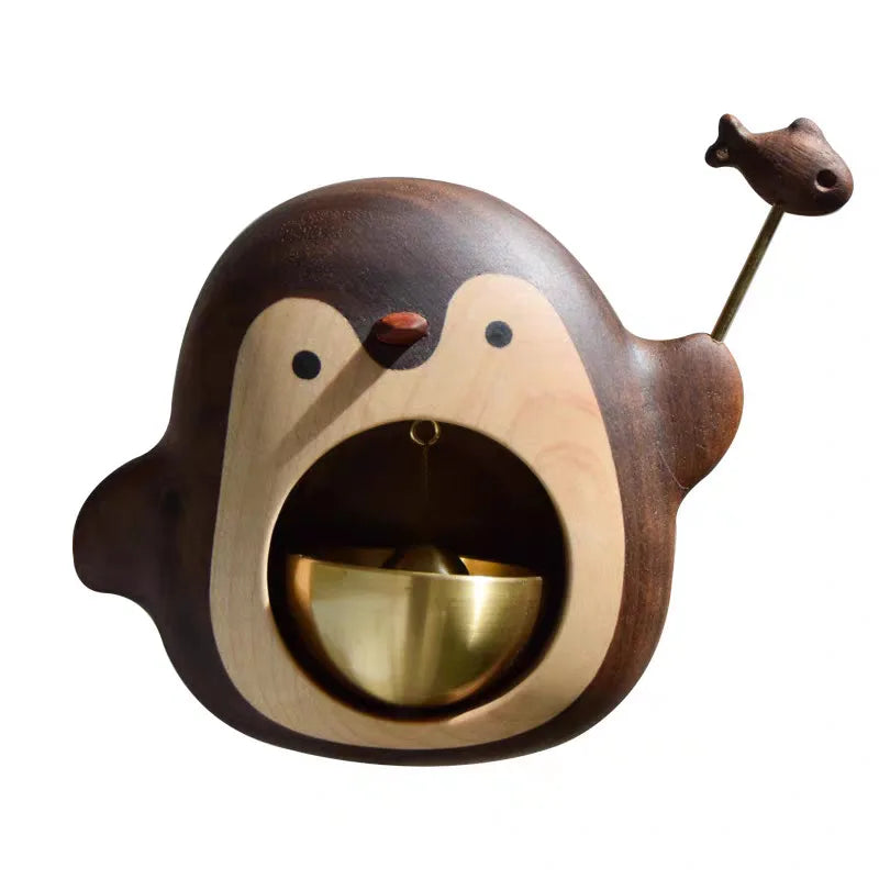 BowLift | Wooden Penguin Cute Doorbell