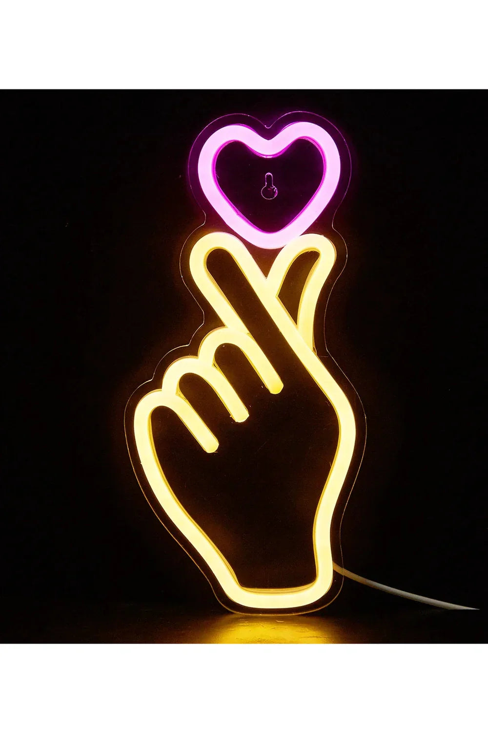 BowLift | Hand Heart LED Neon