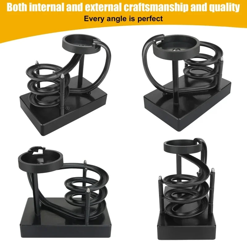 BowLift | Wooden Perpetual Spiral Motion Kinetic Ball Roller Science Toy