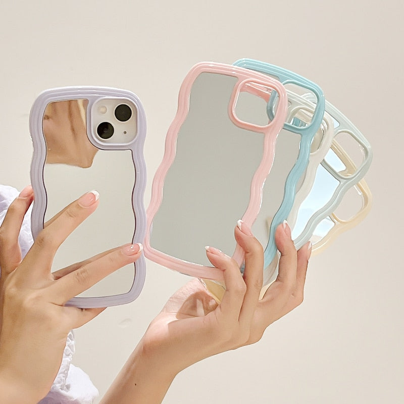 BowLift | Wavy Makeup Mirror Phone Case