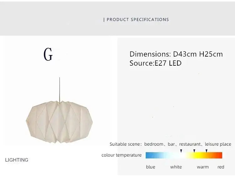 BowLift | Elegant origami-inspired paper lantern