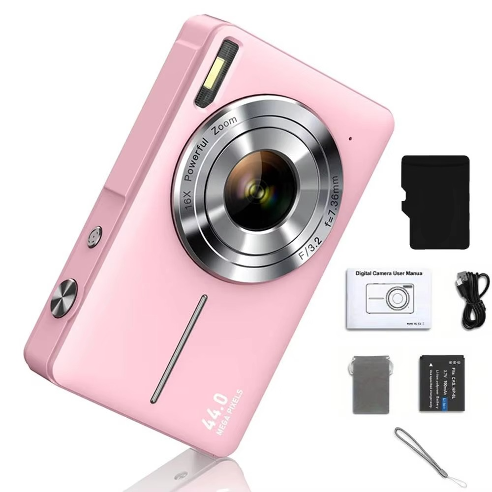 BowLift | High-Resolution Kids' Digital Camera - 1080P HD, 44MP with 16X Zoom