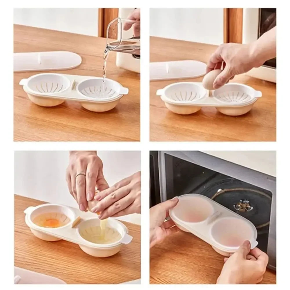BowLift | Double Space Durable Microwave Egg Maker