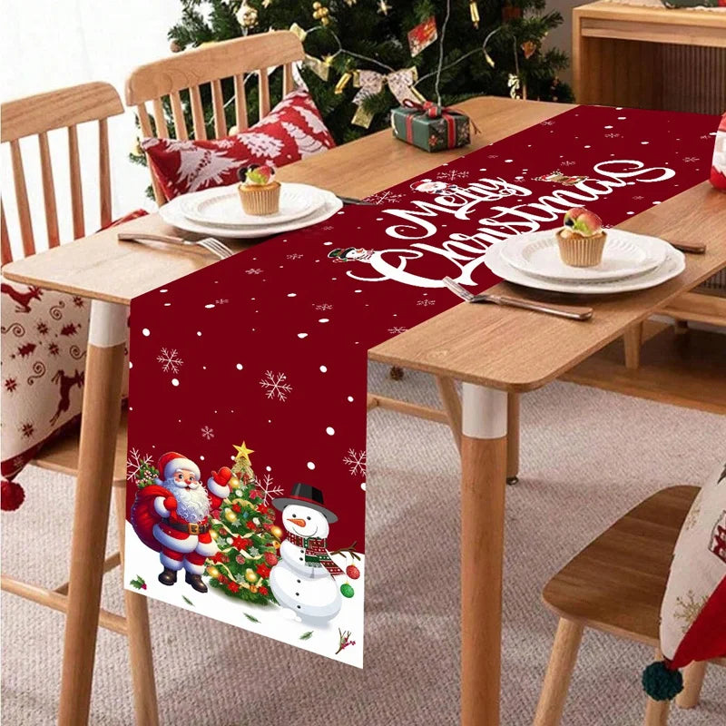 BowLift | FestiLoom Christmas Table Runner | "Merry Christmas" Design | 100% Polyester | Festive Decor for Christmas & New Year 2025/2026
