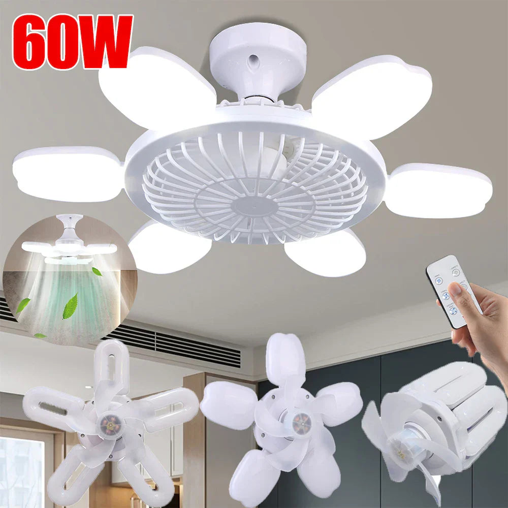 BowLift | Silent Adjustable Remote Control Ceiling Foldable Fan Lamp