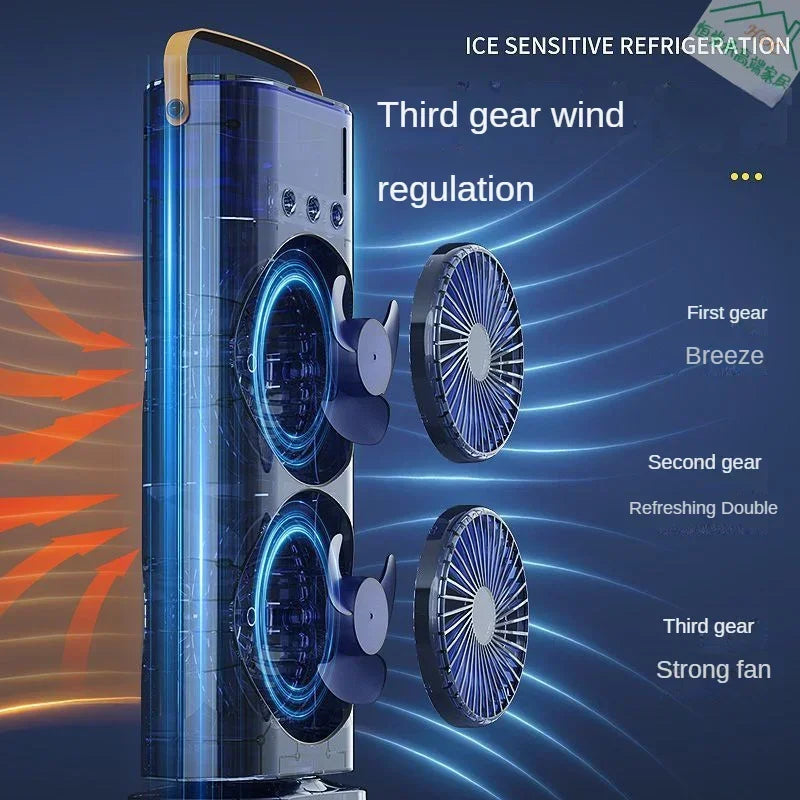 BowLift | Portable Double Fan Cooling Spray Air Conditioning
