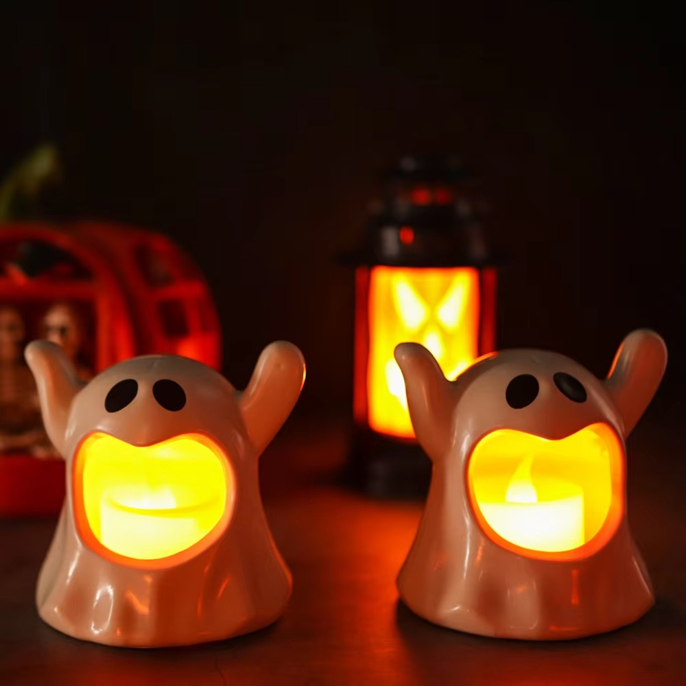 BowLift | Light Ghost Halloween Lamp – LED Ghost Decoration with Battery Lighting
