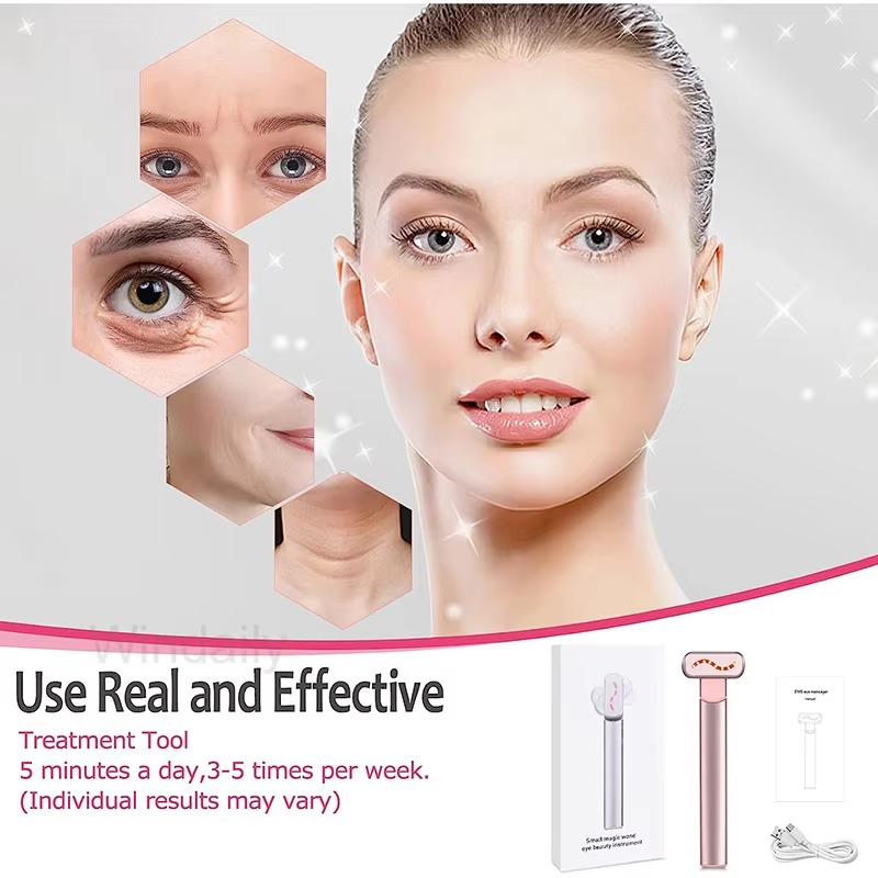 BowLift | EMS Red Light Therapy Facial Wand with Microcurrent Skin Tightening and Eye Massage