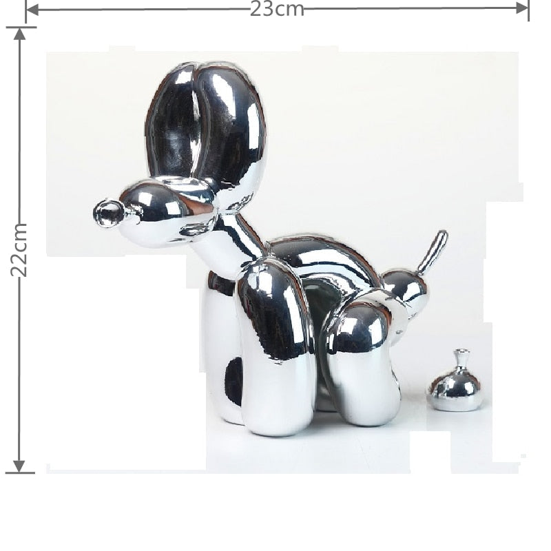 BowLift | Balloon Dog Sculpture, Balloon Art Statue, Mini Collectible Figurine, Home Decoration, Resin Figure, Desk Accessories, Room Decoration