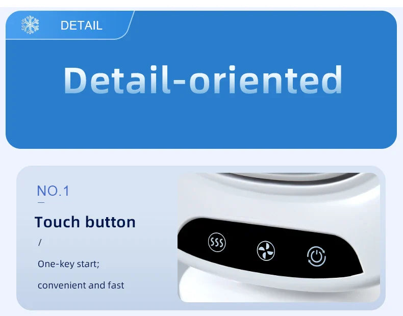 BowLift | CoolAir Breeze | 3-in-1 Fan & Humidifier | Compact and USB-powered | 7 Color Mood Light