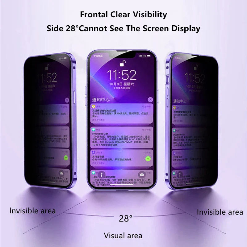 BowLift | Double Sided Magnetic Glass Anti-Peep Mobile Case