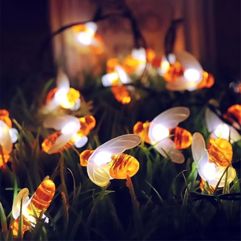 BowLift | Enchanting Solar-Powered Bee String Lights with Multiple Modes