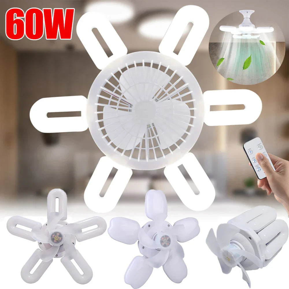 BowLift | Silent Adjustable Remote Control Ceiling Foldable Fan Lamp