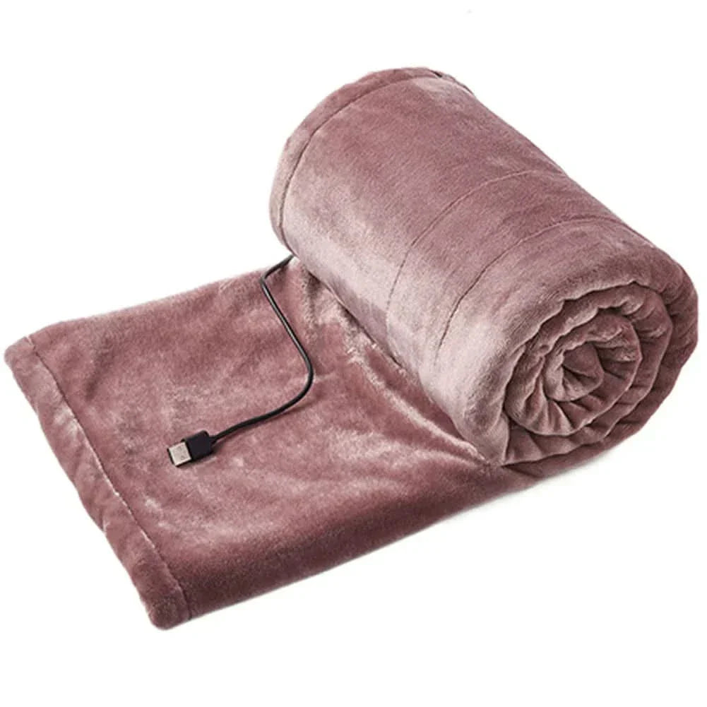 BowLift | ElectricCuddle USB Heated Fleece Blanket – Portable & Adjustable