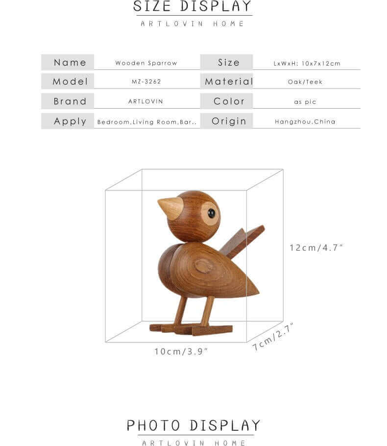 BowLift | A little bird told me, Nordic wooden ornament