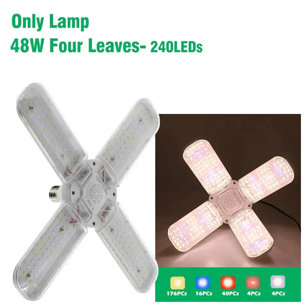 BowLift | Floriva Plant Lamp | Foldable Wing Design | Full Spectrum LED | 24W 36W 48W | E27 Socket