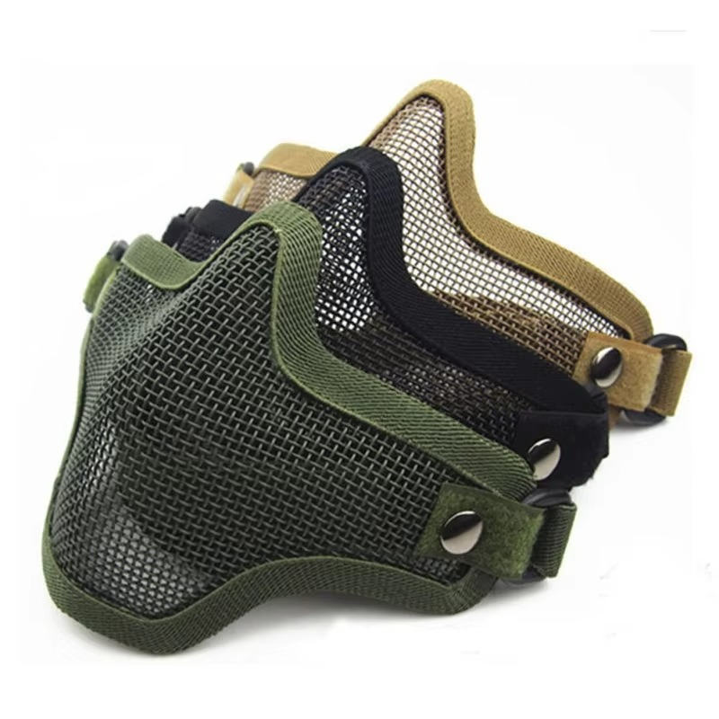 BowLift | Camouflage Tactical Airsoft Steel Mesh Half Face Mask