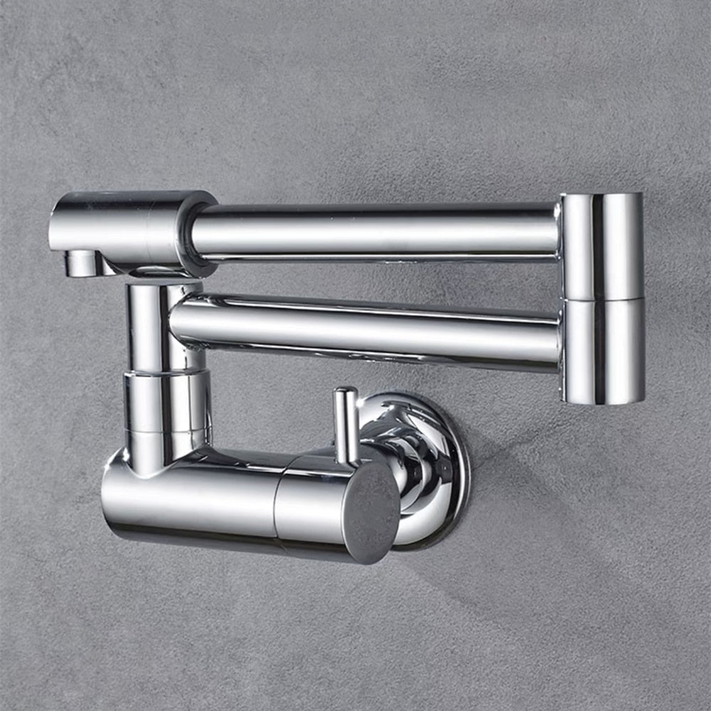 BowLift | Wall-Mounted Folding Chrome Pot Filler Faucet