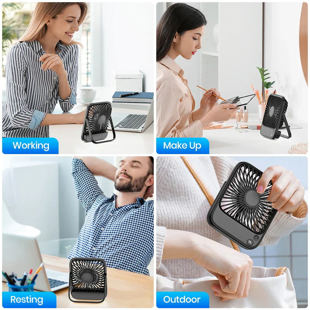 BowLift | FrescoMini 3-in-1 Fan | Battery & Powerbank | USB | Quiet & Portable