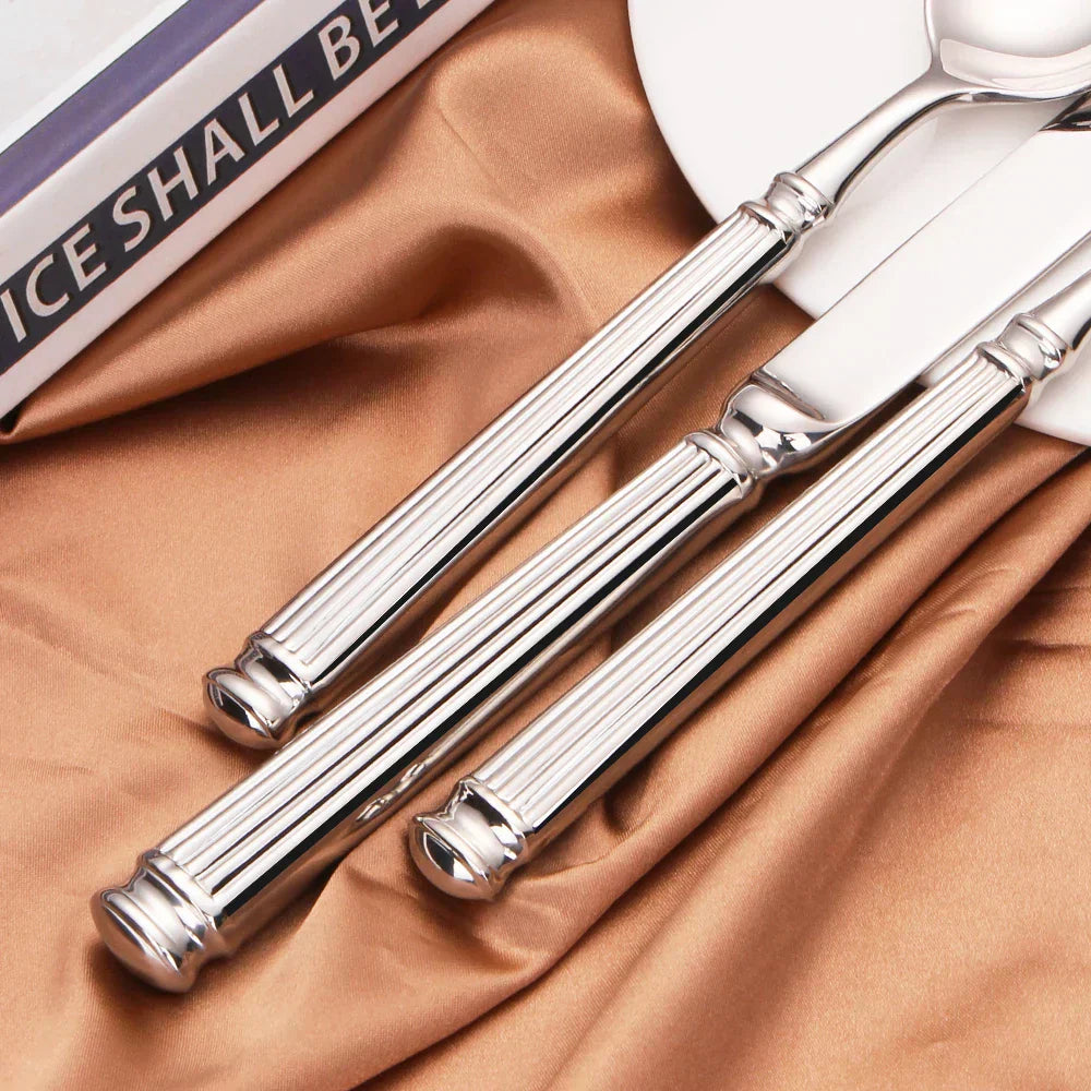 BowLift | Premium Stainless Steel Cutlery Set – 304 Mirror Finish Silverware for Everyday & Formal Dining