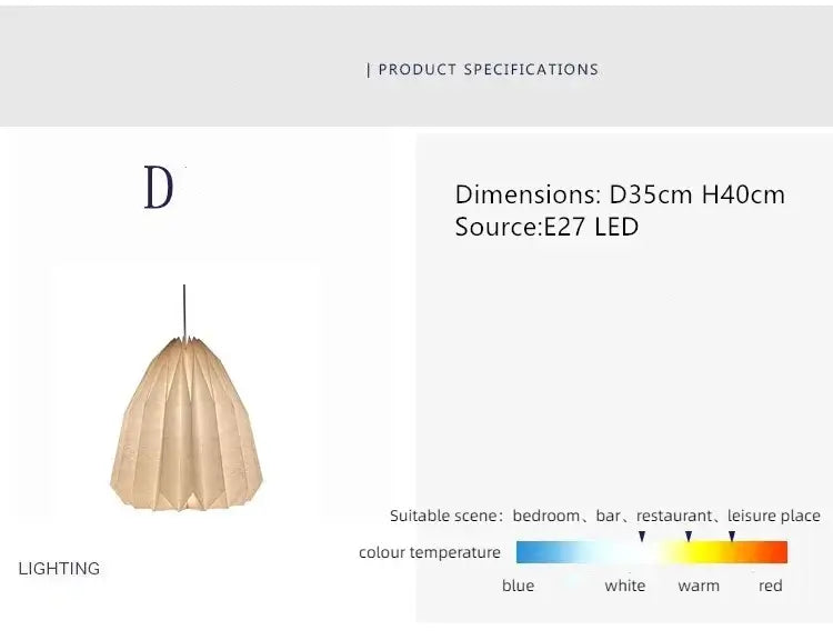 BowLift | Elegant origami-inspired paper lantern