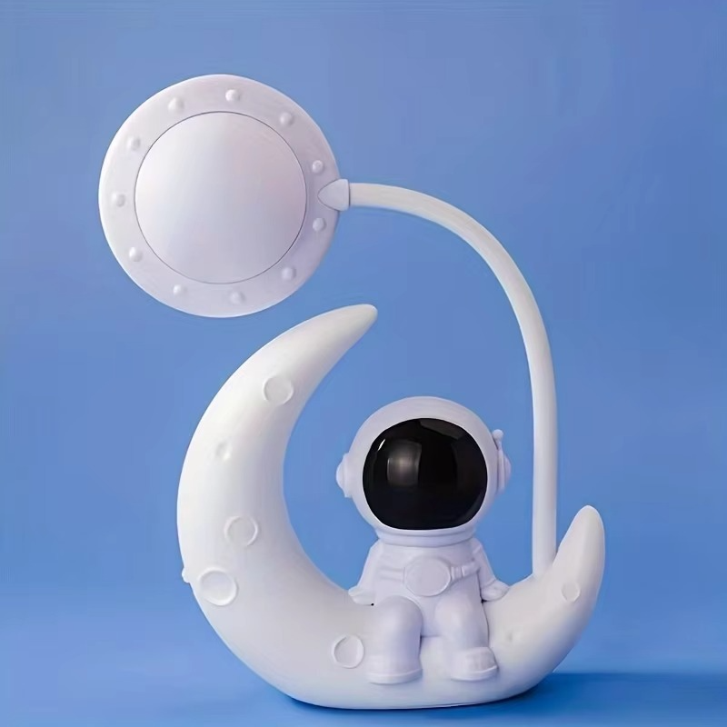 BowLift | Astronaut Moon Nightlight LED Desk Lamp for Bedroom Décor and Gifts