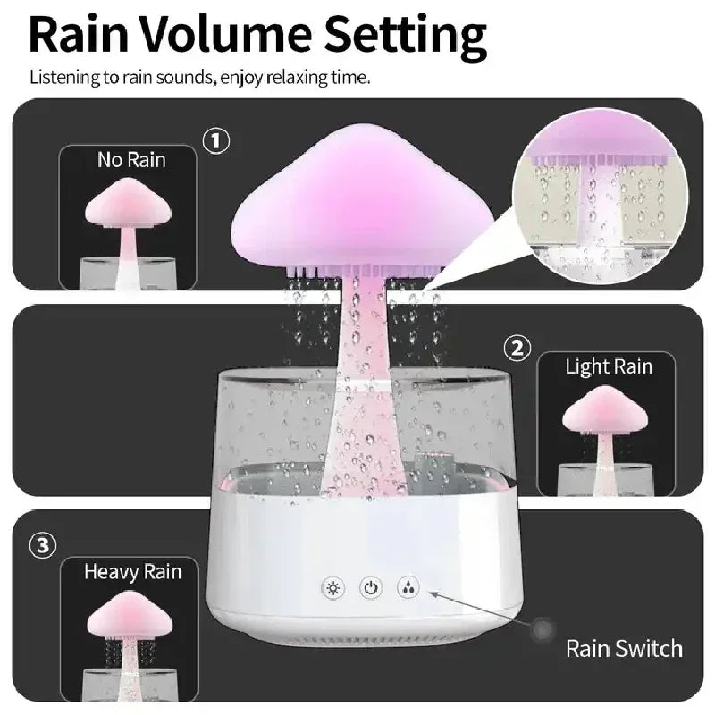 BowLift | Cloud Rain Forest Aromatherapy Humidifier Lamp