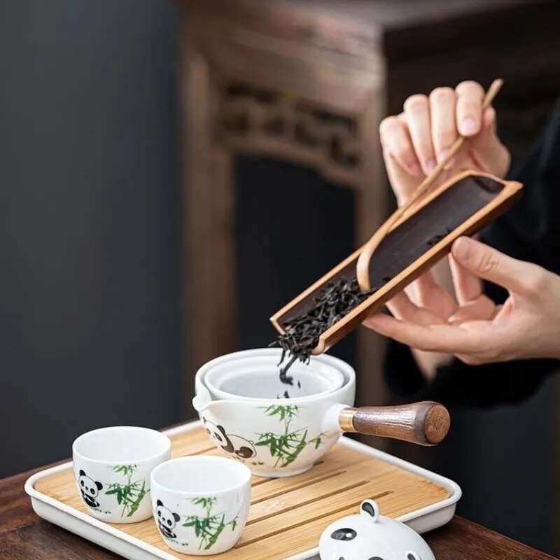 BowLift | Panda Spin Rotating Tea Set