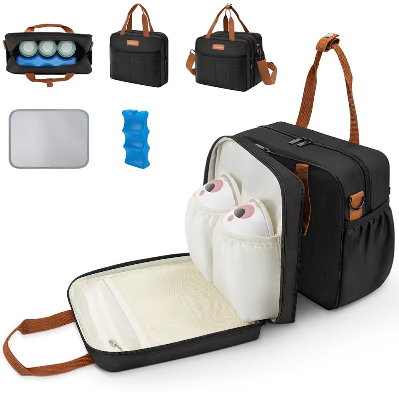 BowLift | Detachable Breast Pump Bag With Insulated Pockets And Multiple Compartments