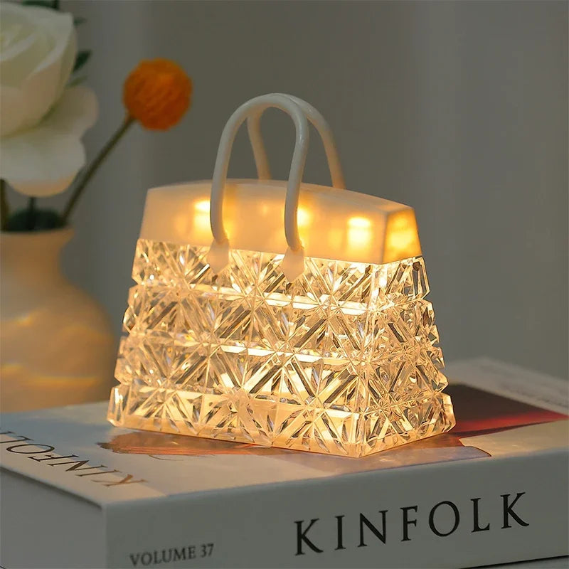 BowLift | CrystalBag | Creative Acrylic Night Light in Handbag Shape