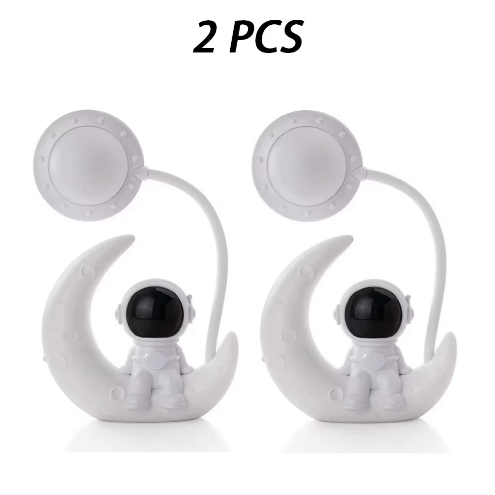 BowLift | Astronaut Moon Nightlight LED Desk Lamp for Bedroom Décor and Gifts