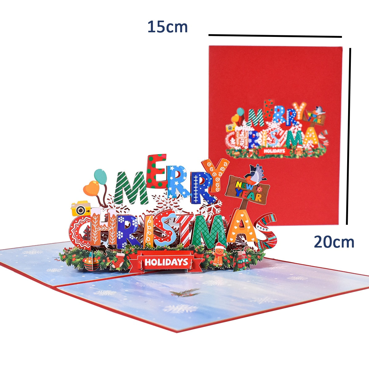 BowLift | 3D Pop-Up Cheerful Christmas Gift Cards
