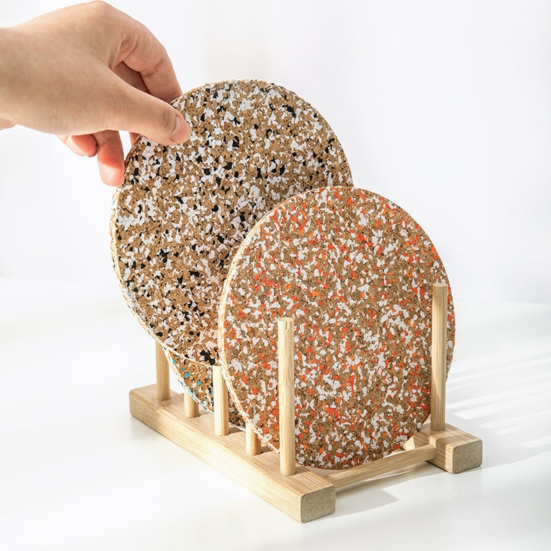 BowLift | Colorful Cork Cup Coaster