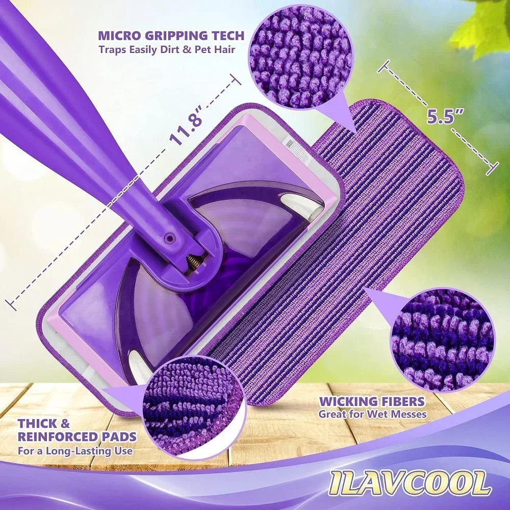 BowLift | EcoClean Pads | Reusable Cleaning Pads | High Dirt Absorption | Compatible with Swiffer Wet Jet