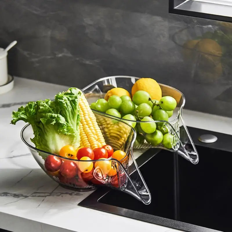 BowLift | Crystal Clear Multifunctional Kitchen Drain Basket