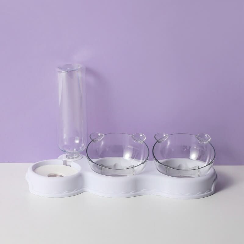 BowLift | 3-in-1 feeding station with drinking dispenser & raised bowl