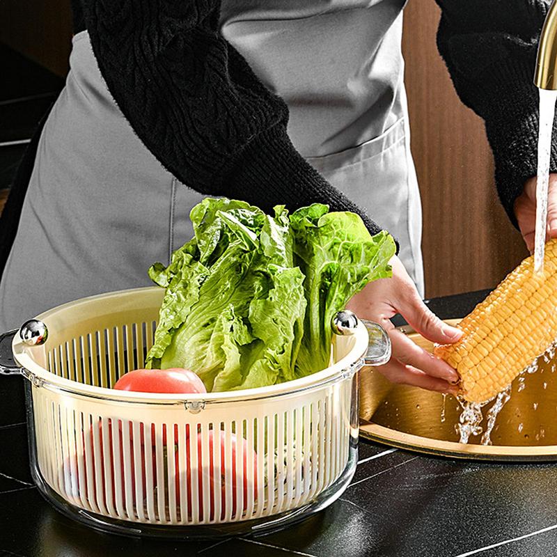 BowLift | Manual Spin Vegetable Drainer Basket