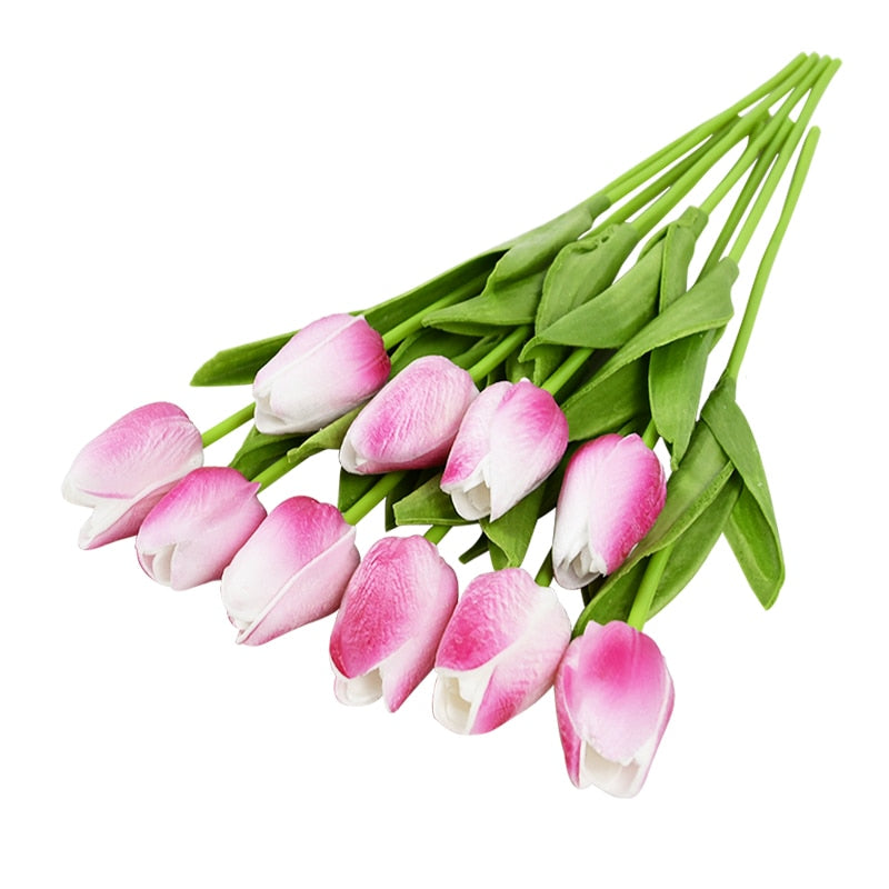 BowLift | Artificial Flower Bouquet with Tulips, Decoration (10 Pieces)