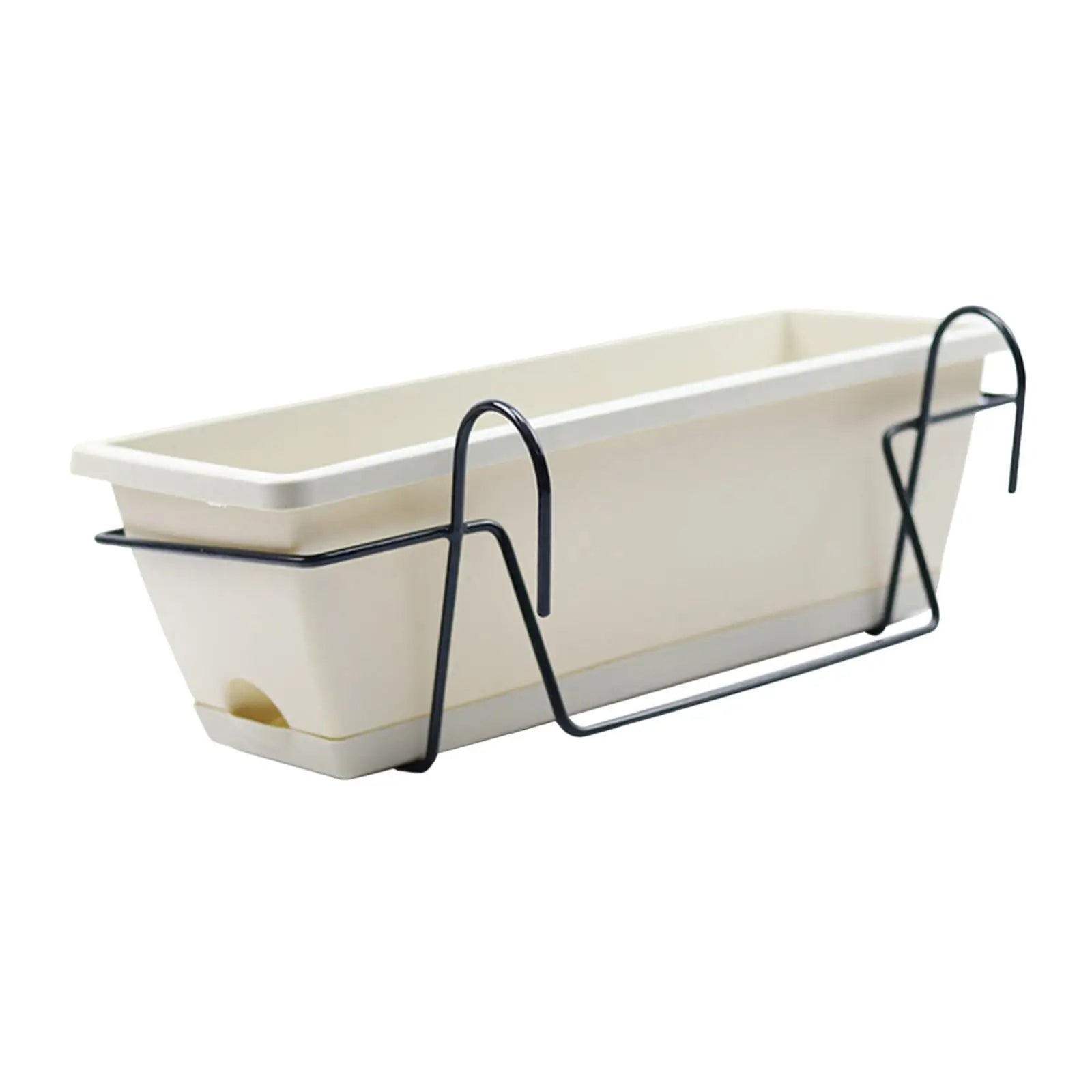 BowLift | Plantivo Railing Planter Box | With Hooks & Drain Tray | 8L Capacity | Weatherproof