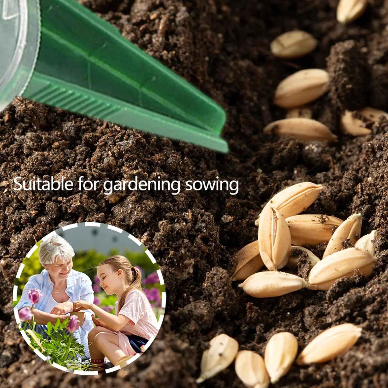 BowLift | Adjustable Seed Spreader – Precise Garden Seed Distributor for Easy Application