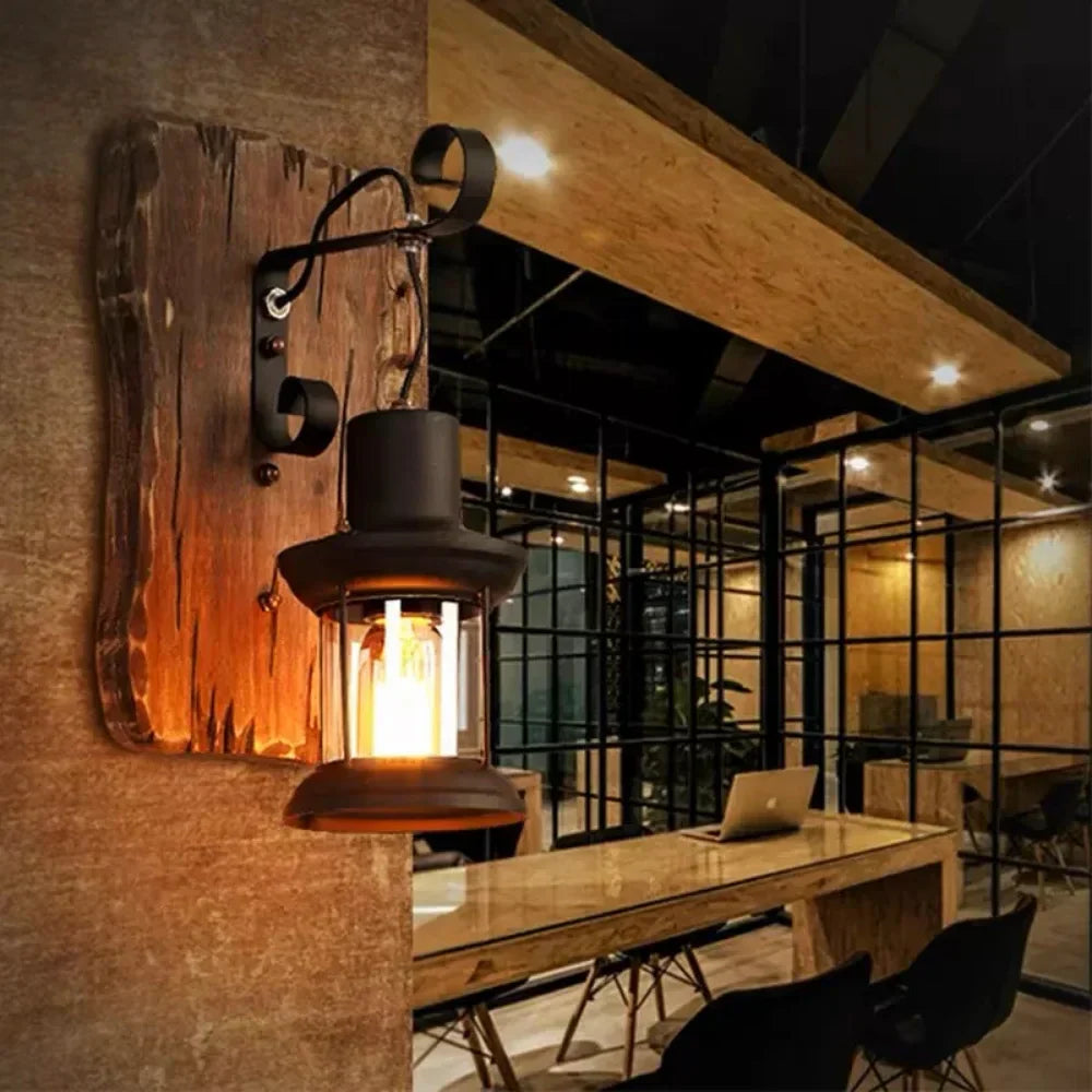 BowLift | Retro Lantern Lamp Industrial Lantern Wall Light