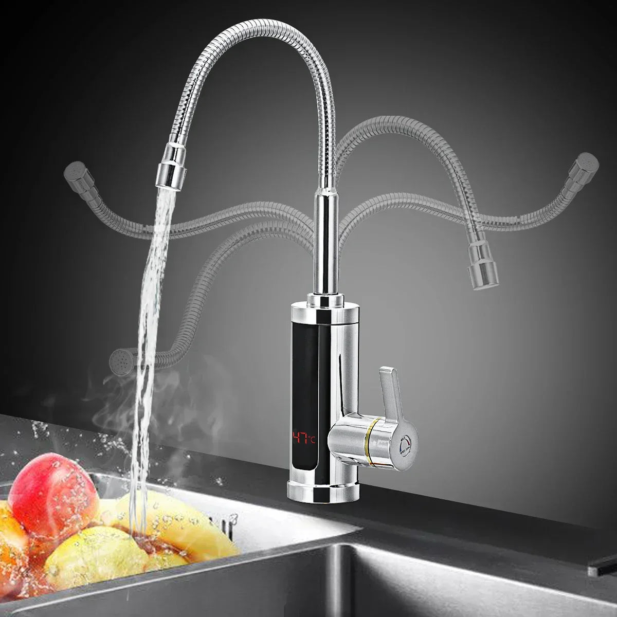 BowLift | 3000W Electric Kitchen Faucet with Instant Hot Water - FlowHeat