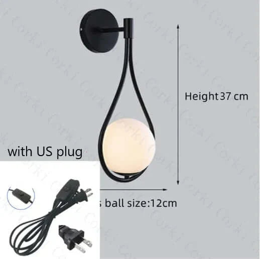 BowLift | Drop Luxury Glass Ball Wall Light