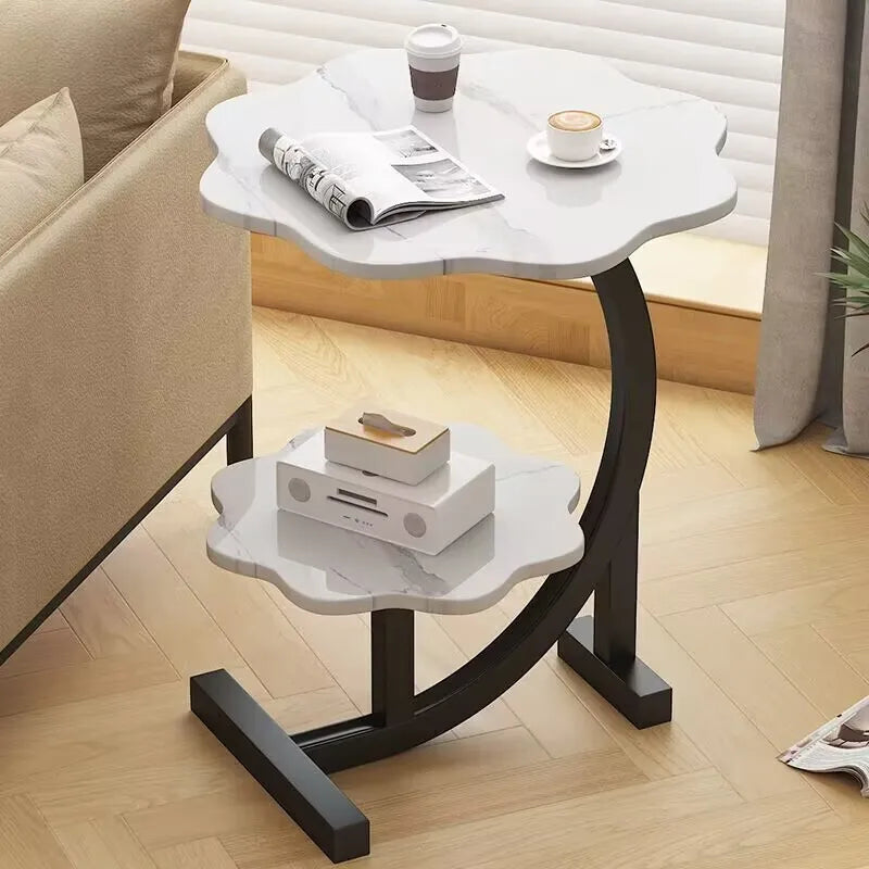 BowLift | CasaLune Luxury Two-Tier Portable Side Table – Compact, Modern & Functional Design