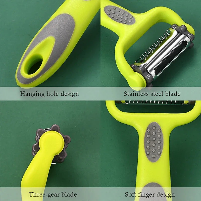 BowLift | Prepivo 3-in-1 Peeler | Stainless Steel Blade | Compact & Hygienic | Ergonomic Handle